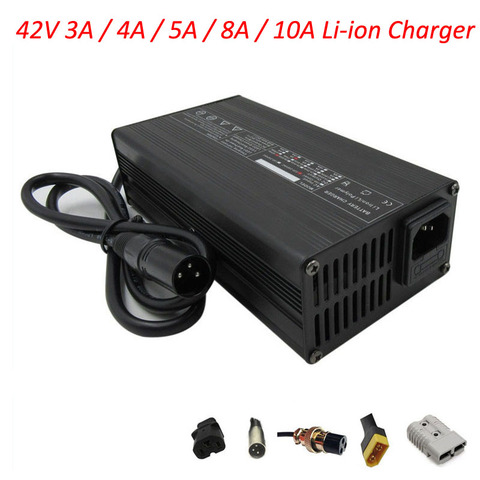 42V 3A 4A 5A 8A 10A li-ion chargeur entrée 110/220V pour 36 volts 10S Lithium vélo électrique vélo Golf chariot chariot chariot élévateur batterie ► Photo 1/6