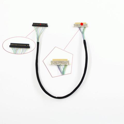 LVDS – câble de support de panneau LCD, connecteur FIS à 20 broches, écran lcd 6/8 bits pour carte mère PC DN2800MT D2700MT DH61AG DQ77KB ► Photo 1/4