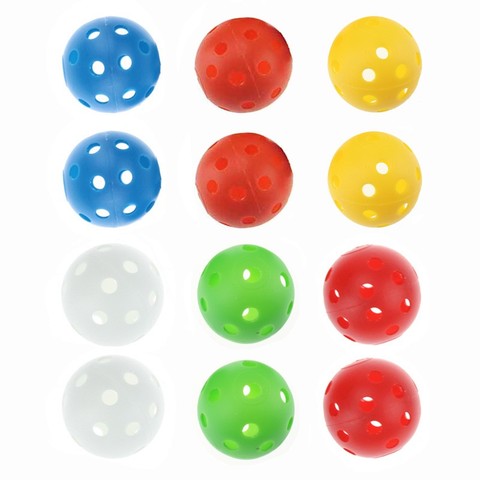 CRESTGOLF-balles De Golf en plastique colorées, taille De 40mm, 12/50pcs par paquet ► Photo 1/6