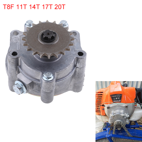 T8F 11T 14T 17T 20T dent moteur embrayage tambour boîtes de vitesses pignon pour 33cc 43cc 49cc Ty Rod aller Kart Mini saleté vélo Scooter Xtreme ► Photo 1/6