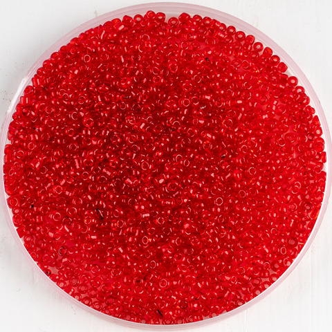 Perles de rocaille rouge 2mm, en verre, en cristal tchèque, pour la fabrication de bijoux, collier, boucles d'oreilles, bricolage, vente en gros ► Photo 1/4