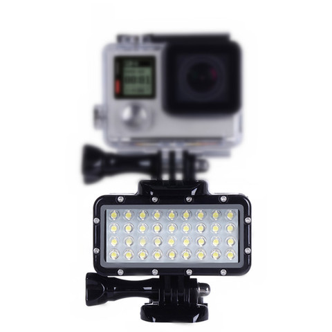 Pour Gopro Hero8 7 6 5 SJCAM SJ5000 Xiaomi yi Mijia EKEN H9 Action/SLR caméra sous-marine photographie lumière lampe de poche plongée ► Photo 1/6