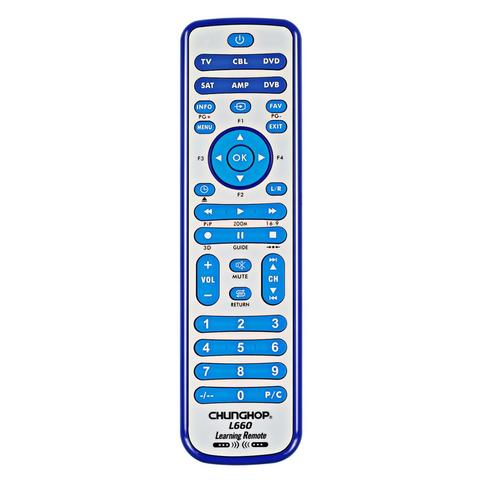 Télécommande d'apprentissage universelle combinée, pour TV/SAT/DVD/CBL/DVB-T/AUX 3D SMART Chunghop L660 ► Photo 1/5