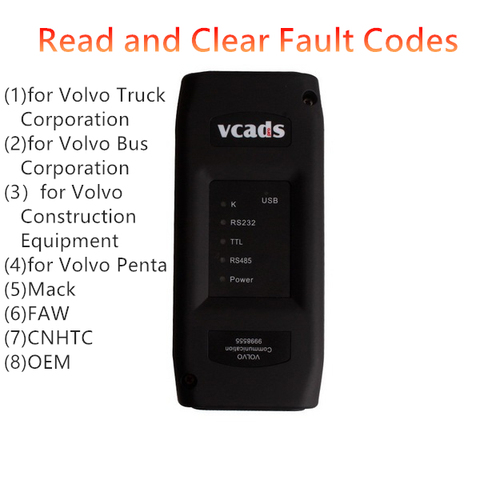 VCADS Pro 2.40 – outil de Diagnostic automatique, lecteur de code de défaut clair, pour camion Volvo, reprogrammation des paramètres ECM et ECMS ► Photo 1/6