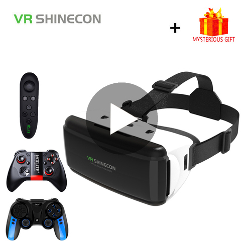 VR Shinecon – Casque d'écoute 3D, lunettes de réalité virtuelle augmentée, pour Smartphone iPhone Android, lunettes de téléphone intelligent, jeu Viar Mobile ► Photo 1/6