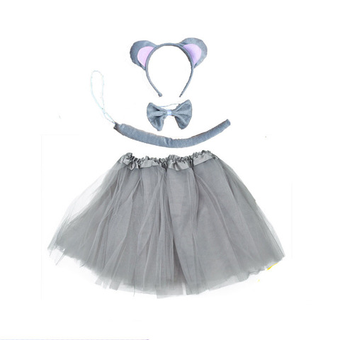 Costume de cosplay d'halloween pour enfants, ensemble tutu, bandeau, gants de queue, pour fête d'anniversaire, vêtements accessoires amusants ► Photo 1/3