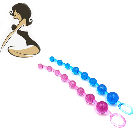 Boules anales en Silicone souple godemichet Anal, jouets sexuels pour adultes petites perles anales, produits sexuels pour débutants, jouets sexuels ► Photo 1/6