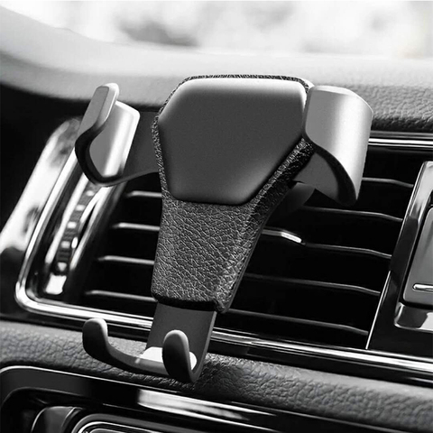 Support de voiture par gravité pour téléphone portable, Clip de ventilation, Support de téléphone portable, Support GPS pour Huawei et Xiaomi ► Photo 1/6