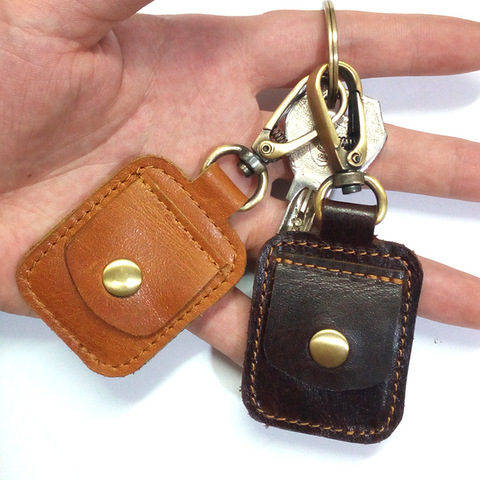 Portefeuille Vintage en cuir véritable pour hommes d'affaires, porte-cartes fin pour pièces de monnaie, Mini cartes portables, poche ► Photo 1/6