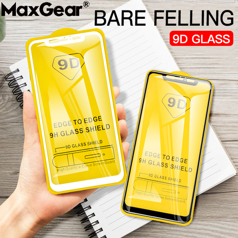 2 pièces 9D courbé pleine colle verre trempé pour Xiaomi Redmi Note 5 6 Pro 5A Prime 4 4X écran protecteur couverture Ecran Film de protection ► Photo 1/6