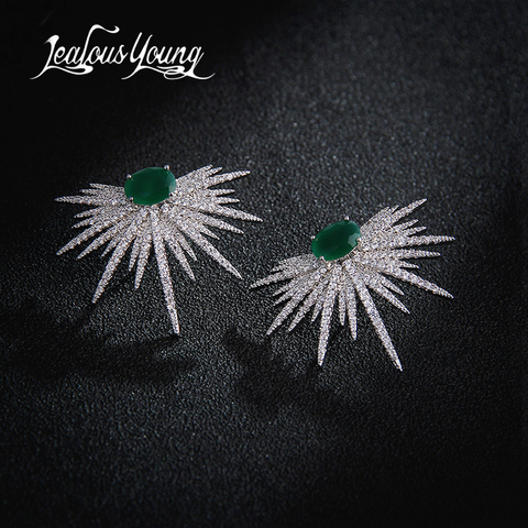 Boucles d'oreilles en Zircon blancs pour femmes, Design Unique, marques, à la mode, Bijoux, AE210, nouveauté ► Photo 1/6