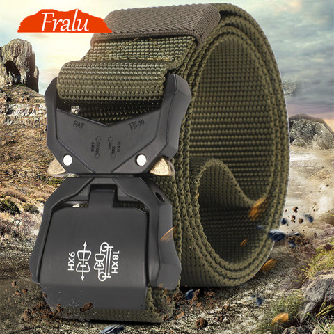 Ceinture tactique militaire en Nylon de haute qualité pour hommes, boucle multifonctionnelle en métal, crochet pour sports de plein air, nouvelle collection 2022 ► Photo 1/6