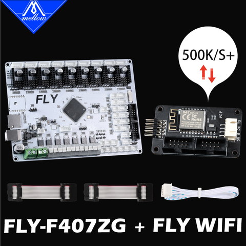 2022 Mellow FLY-F407ZG + Wifi 9 moteurs Reprap 32 bits pour TMC2225 TMC2209 carte mère avec 6 extrudeuse 3D imprimante Voron ► Photo 1/6