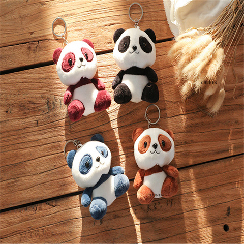 4 couleurs, panda 12cm env. Jouet de poupée en peluche ► Photo 1/6