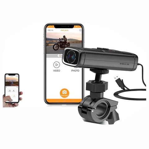 Sameuo Q1 moto caméra DVR F1440P moteur Dash cam avec Novatek IP67 étanche intégré WIFI APP contrôle avec vision nocturne ► Photo 1/6