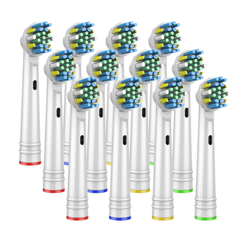 12 pièces têtes de brosse de rechange pour oral-b brosse à dents électrique avance puissance/vitalité précision propre/Pro santé/Triumph/3D Excel ► Photo 1/5