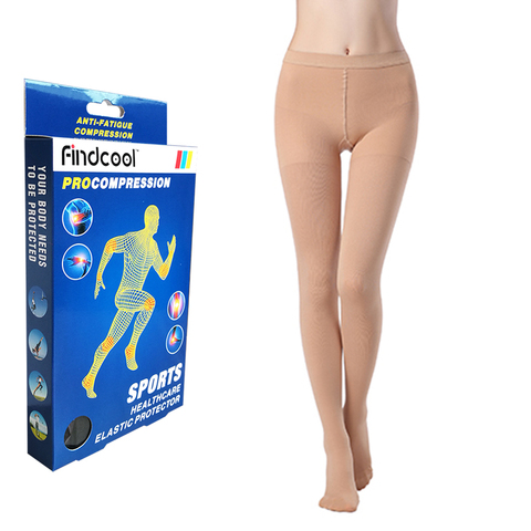 Findcool – bas de Compression en Nylon, collant médical, bas de Compression, tuyau de poêle, 20-30mmhg ► Photo 1/6