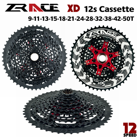 ZRACE – Cassette de vtt à 12 vitesses avec roue libre 9-50 t-black, compatible SRAM XD freehub, XX1 X01 GX NX Eagle ► Photo 1/6