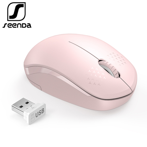 SeenDa – souris sans fil silencieuse, 2.4G, pour ordinateur portable et de bureau ► Photo 1/6