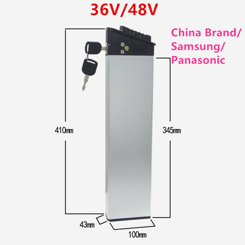 Batterie intégrée pour vélo électrique 350/500/750w, 36/48/52v, 8/10.5ah, 10/11.6ah, 12/13/15/17.5ah ► Photo 1/6