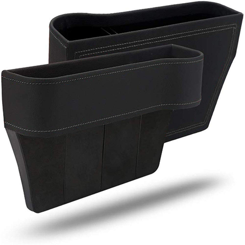 Siège de voiture fente poche receveur organisateur PU cuir boîte de rangement téléphone bouteille support de tasse Auto voiture accessoires intérieur ► Photo 1/6