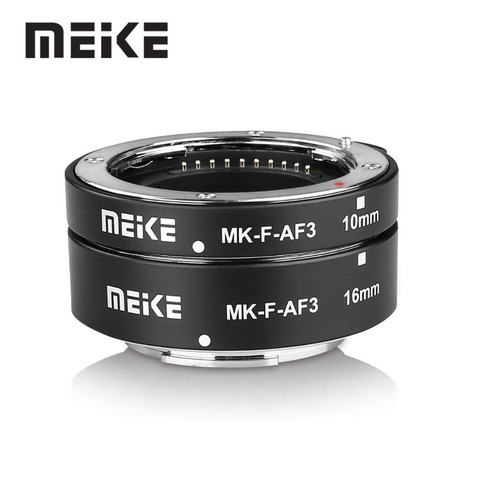 Meike anneau de Tube d'extension Macro à mise au point automatique en métal pour Sony e-mount/pour Fuji x-mount/pour M4/3 Mount XT3 XT30 XT4 A7 A7III A6000 ► Photo 1/6