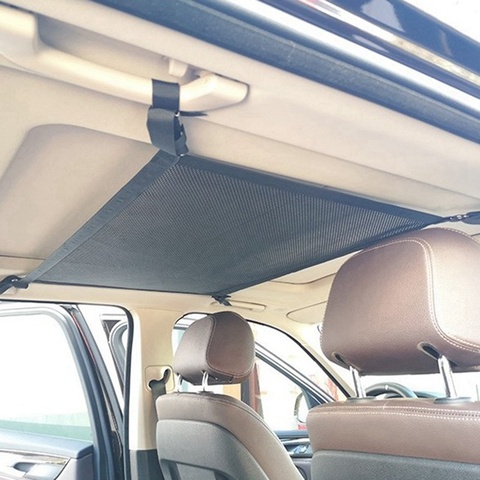 Filet de voiture rangement de poche plafond toit filet de chargement dans le coffre sac intérieur pour conteneur automatique accessoires multifonctions universels ► Photo 1/6