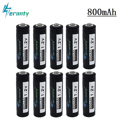 Batterie Rechargeable AA 1.2V 800mah, 1-10 pièces, pour jouets RC voiture bateau réservoir pistolet télécommande hélicoptère camion lumière Led ► Photo 1/4