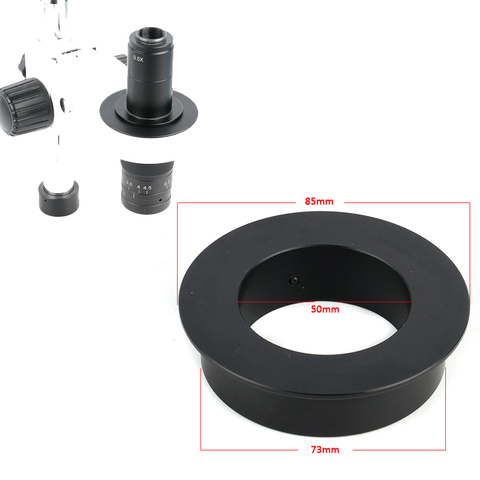 Microscope stéréo 76mm à 50mm, adaptateur d'anneau pour 300X 180X C, objectif de Microscope vidéo, caméra pour support de réglage 76mm ► Photo 1/6