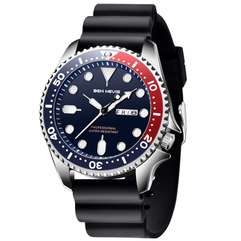 Ben Nevis – montre à Quartz pour hommes, bracelet en Silicone, étanche, Sport en plein air, militaire, horloge créative ► Photo 1/6