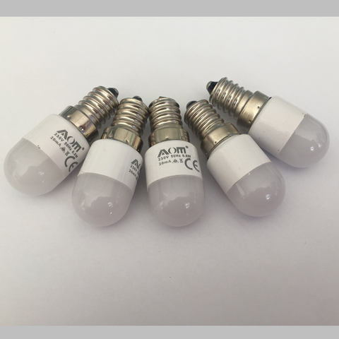 5 pièces, lumière LED ampoules pour Machine à coudre domestique Singer, 0.8W, 230 v, Type LED-BA15D110V E12 E14 B15 ► Photo 1/5