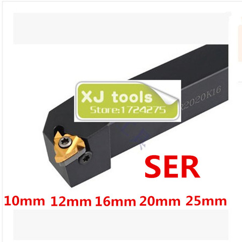 SER1010H11 SER1212H11 SER1212H16 ser1616/16 SER2022K16 SER2525M16 sel16hh16 sel20k16 CNC tige d'outil de tournage à filetage externe ► Photo 1/1