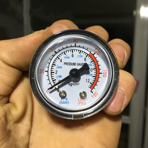 Manomètre de compresseur d'air pour fluide hydraulique, 0-12bar/0-180psi ► Photo 1/5