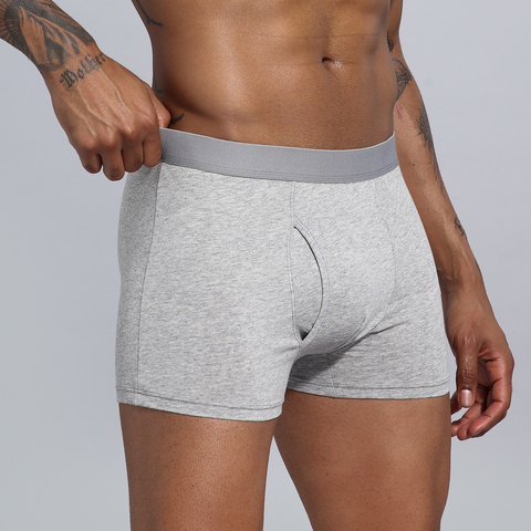 Boxer pour homme, caleçon court en coton, ample, de taille européenne, modèle caleçon boxeur ► Photo 1/6