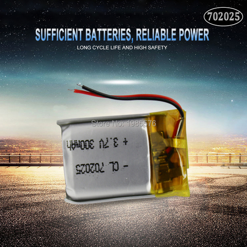 Batterie li-polymère Rechargeable 3.7V 220mAh 702025, pour Mp3, casque Bluetooth, haut-parleur, enregistreur vidéo, souris sans fil, cellules Li-ion ► Photo 1/4