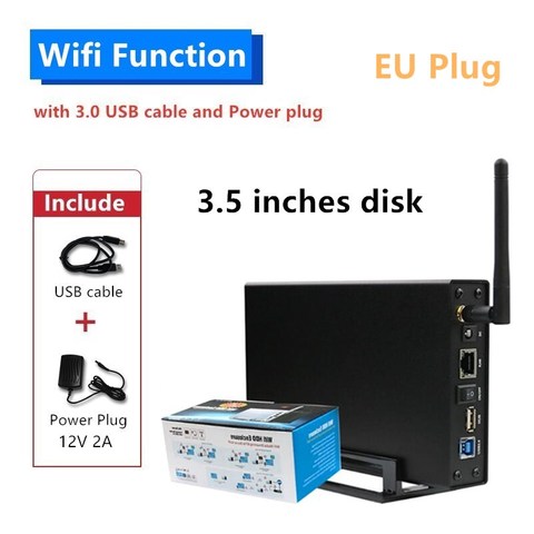 3.5 pouces wifi HDD boîtier sans fil gestion du disque dur application exclusive pour ios android PC téléphone gérer le disque dur via wifi support routeur ► Photo 1/6