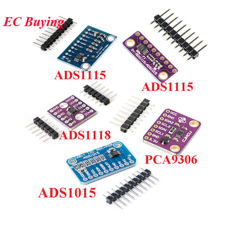 Module convertisseur pour amplificateur et translation, niveau arduino RPi, 16 bits I2C IIC ADS1115 ADS1015 ADS1118, carte ADC PCA9306, ► Photo 1/6