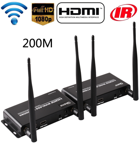 Sans fil WIFI Transmission HDMI-compatible Extender émetteur récepteur Audio vidéo convertisseur 100M 200M HD expéditeur DVD PC à la télévision ► Photo 1/6