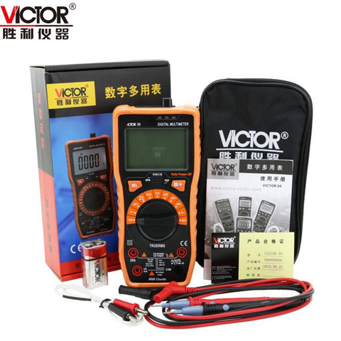 Victor VC99/VC99A – multimètre numérique, Original, gamme automatique, AC DC Ohm Hz 100mF ► Photo 1/6