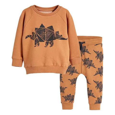 Ensemble de vêtements pour bébés garçons, combinaisons de Sport pour garçons, pull, chemise et pantalon, 2 pièces, automne hiver ► Photo 1/6