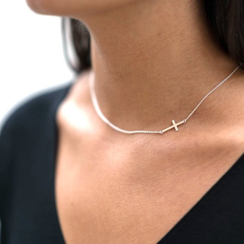 Collier en argent Sterling 925 authentique pour femmes, chaîne fine, Simple, à la mode ► Photo 1/6