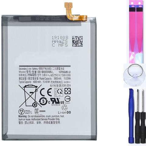 Batterie interne pour Samsung Galaxy A50 A30 A20 A505F, Eb-Ba505Abu d'origine Mpn ► Photo 1/5