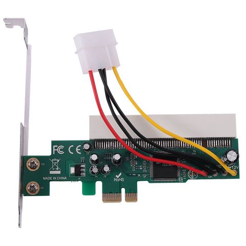 Carte adaptateur PCI-E X1/X4/X8/X16 PCI-E avec carte câble d'alimentation 4 broches ► Photo 1/6