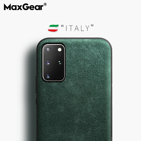 Étui en fourrure de daim pour Samsung Galaxy S7 Edge S8 S9 S10 S10E S20 Plus housse en cuir Ultra souple pour Samsung Note 8 9 10 Pro Funda ► Photo 1/6