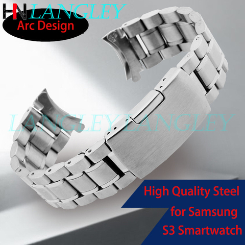 Bracelet de montre en acier inoxydable à extrémités en acier inoxydable 14 16 18 19 20 21 22 24 Mm bracelet de montre universel accessoires de remplacement de bracelet ► Photo 1/6