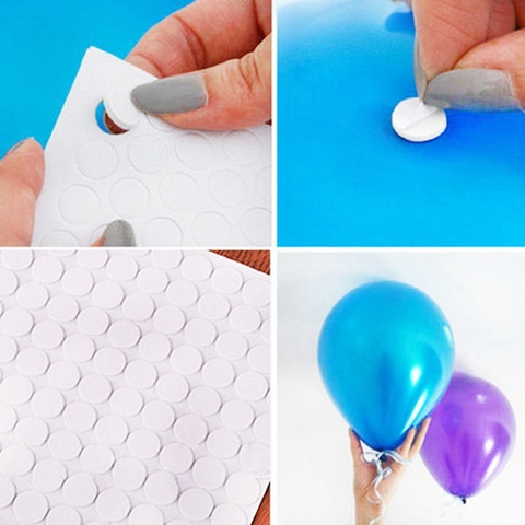 Autocollants adhésifs de plafond muraux à Points | 100/500Points, pour fixation de ballons, fournitures de décor pour fête d'anniversaire mariage et noël ► Photo 1/6