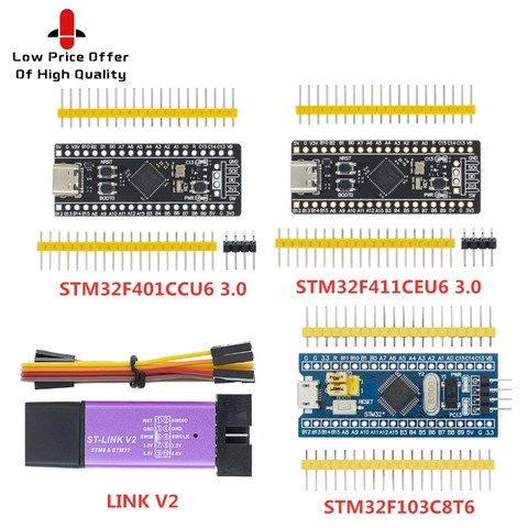 SAMI TM32F401 STM32F411 Développement V3.0 STM32F401CCU6 STM32F411CEU6 STM32F4 Tableau D'apprentissage ST-LINK V2 STM32F103C8T6 RAM ► Photo 1/6