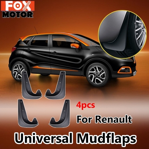 4 pièces bavettes de boue universelles bavettes anti-éclaboussures avant et arrière pour Renault Megane Captur Clio Kwid Kadjar Fluence symbole Koleos ► Photo 1/6