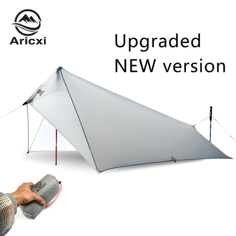 ARICIXI – Tente à double toit, waterproof et ultra légère,bâche avec revêtement en silicone et en nylon, auvent anti-pluie, idéal pour le camping, 15d, ► Photo 1/6