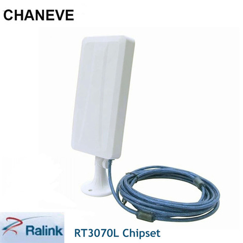 Haute puissance 2000mW Ralink RT3070L adaptateur USB sans fil 150Mbps longue portée USB WiFi adaptateur With14dBi antenne pour Kali Linux ► Photo 1/3